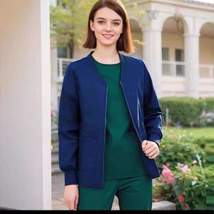 Chaquetas de Enfermería de Manga Larga para Hospital, Uniformes de Poliéster Unisex sin Costuras - Product Image 6