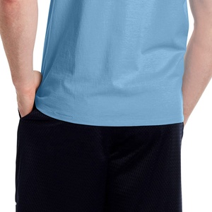 เสื้อยืดแฟชั่นผู้ชายแบบเรียบ ผ้าฝ้าย 100% รับสกรีนโลโก้ ทรงปกติ ขายส่ง - Product Image 3