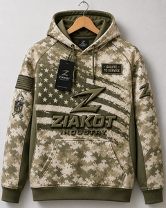 Custom Fleece <b>Hoodie</b> Wholesale Heavyweight Pullover Sweatshirt Custom Logo Hoodies ZIAKOT INDUSTRY Pakistan Manufacturer - Product Image 4