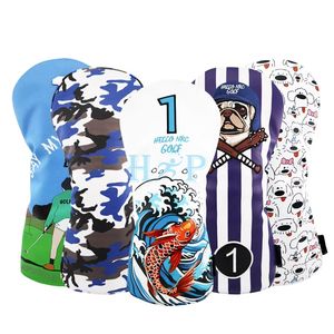 Fundas de cuero PU elásticas para palos de golf, fundas para driver de golf, fundas elásticas de cuero PU para palos de golf - Product Image 3