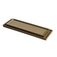 Vaisselle en mélamine StoneGrey - Ensemble d'assiettes et de bols incassables - Style minimaliste pour une utilisation en intérieur et en extérieur