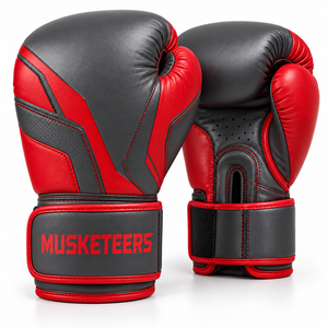 Gants de boxe en cuir PU et mousse Resilience 8oz 28cm, unisexe, avec fermeture auto-agrippante pour une protection optimale, logo personnalisable, prix de gros - Product Image 5