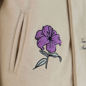 Veste universitaire de haute qualité OEM avec manches en cuir, vestes Letterman personnalisées, vestes Letterman brodées pour hommes, qualité supérieure - Product Image 5