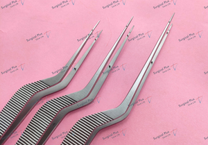 Juego de 3 Pinzas Micro Yasargill Bayonet, Instrumento Quirúrgico Manual de Acero Inoxidable para Neurocirugía y Neurología Básica - Product Image 2
