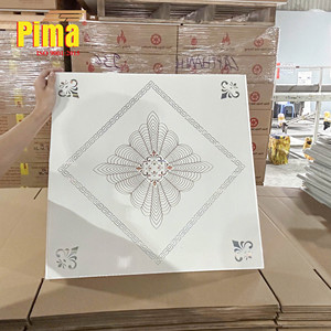 Placa de Techo Rectangular de PVC Blanca de 24x48 Pulgadas, Impermeable, Ignífuga, Resistente a la Humedad, Diseño Moderno para Uso Doméstico, Montaje Colgante - Product Image 2