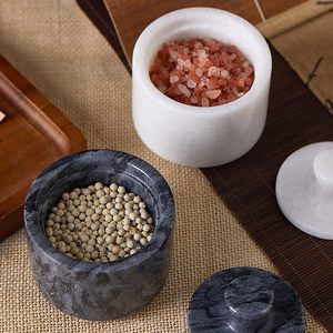 Tabletop decor sophisticated seasoning <b>container</b> modern dining accessory aesthetic kitchen decor upscale salt pepper organiser - Product Image 5