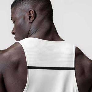 Camiseta sin mangas para hombre, para entrenamiento de verano, transpirable, atlética, para gimnasio, fitness, musculación, estilo deportivo. - Product Image 3