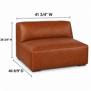 Modern L Shape Genuine Leather Sectional Sofa Modular Design Cushion Back Square Arm Leather Sofa - Product Image 4