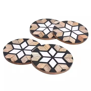 Handcrafted Square Bone Inlay <b>Coaster</b> Decorative <b>Drink</b> <b>Coaster</b> Luxury Table Protection Set - Product Image 6