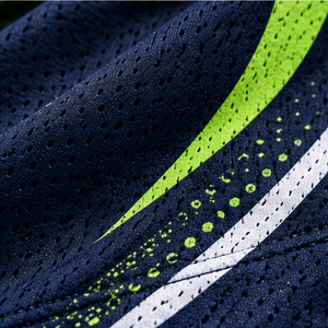 Ensemble d'uniformes de basketball unisexe tendance bleu-vert, sublimé, col en V, sans manches, anti-humidité, coupe athlétique, logo personnalisé - Product Image 6