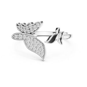 แหวนเพชรทรงกลมทองคำ 14K สำหรับผู้หญิง |   ชุดทำงาน |   เพชรที่เพิ่งเพาะเลี้ยง - Product Image 3