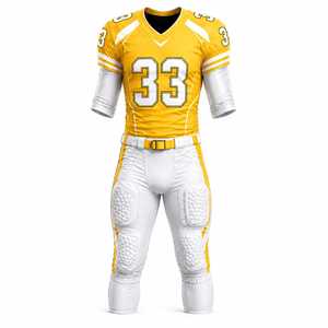 Uniforme de Fútbol Americano Ligero y Ecológico de Alto Rendimiento para Hombre, Diseño Personalizable, Transpirable, Tela 100% Poliéster - Product Image 2