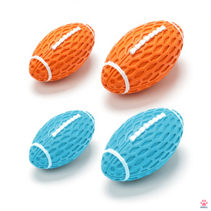 Juguete Masticable para Cachorros en Forma de Balón de Fútbol de Goma Natural con Sonido, Pelota Interactiva para Entrenamiento y Juego de Buscar, para Razas Pequeñas y Grandes - Product Image 3