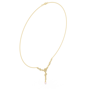 Joyería Fina para Mujer, Collar de Plata de Ley S925 Chapado en Oro con Colgante de Flor de Moissanita Clásica, Corte Brillante - Product Image 2