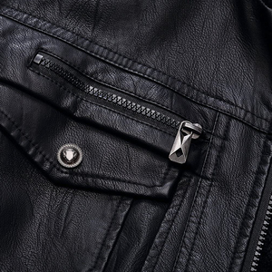 New Fashionable <b>Mens</b> <b>Leather</b> <b>Jacket</b> Wholesale Price Casual Winter Wear with Stand Collar <b>jacket</b> for <b>men</b> - Product Image 6