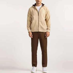 Sweat à capuche surdimensionné épais pour homme avec logo personnalisé, en molleton French Terry, épaules tombantes, fermeture éclair, idéal pour l'hiver - Product Image 4