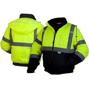 Customizable Outdoor Construction <b>Worker</b> Safety <b>Jacket</b> with Multiple Pockets Wholesale Workwear with Customized Logo - Product Image 1