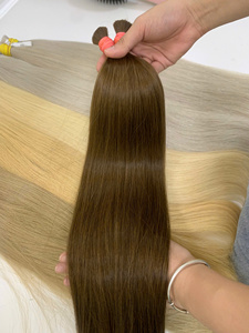 Extensiones de Cabello Virgen Vietnamita 100% de Alta Calidad, Súper Doble Trama, Resistentes a la Caída, Precio de Fábrica, Cabello Liso a Granel - Product Image 3