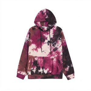 Custom Men <b>Tie</b> <b>Dye</b> Hooded Tracksuit <b>Set</b> Full Sleeve Loose Fit Casual Autumn Wear 100% Cotton Gradient Color Pattern With Pockets - Product Image 3