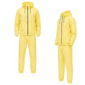 Survêtement personnalisé pour homme avec capuche, coupe-vent imprimé, veste et pantalon en polyester, léger, pour la gym, le sport, la course à pied, les activités de plein air, vente en gros - Product Image 5