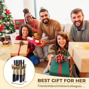 Ensemble de couverts contemporains en acier inoxydable durable pour les fêtes et les cuisines - Couverts de haute qualité - Product Image 6