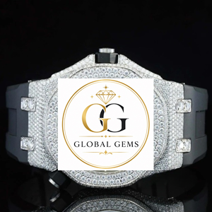 Reloj Analógico de Acero Inoxidable con Incrustaciones de Diamantes VVS, Chapado en Oro Blanco, de Alta Calidad, para Hombre, el Mejor Regalo de Joyería de Moda - Product Image 3