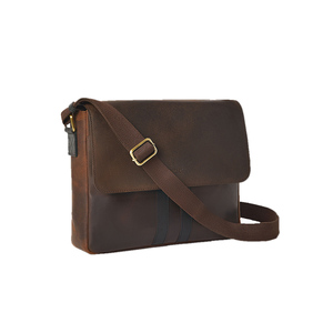 Bolso Clásico de Cuero Genuino, Diseño Unisex de Tamaño Mediano para Profesionales de Negocios, Almacenamiento Organizado, Correa Ajustable, Cierre de Cremallera - Product Image 4
