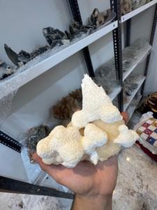 Premium Okenite with Calcite <b>Crystal</b> <b>Cluster</b> | Natural Mineral for Collection & Decoration - Product Image 4