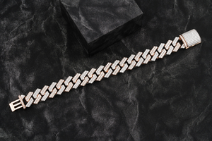 Offre Spéciale – Bracelet Chaîne Cubaine de Luxe pour Homme, 10 mm, Personnalisé, Style Hip Hop, avec Diamants Moissanite VVS Effet Glacé - Product Image 5