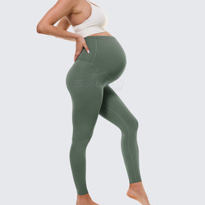 Legging de maternité de haute qualité avec matière extensible douce et taille de soutien pour des activités quotidiennes confortables - Product Image 5
