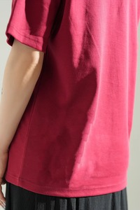 Camiseta Básica Informal Premium de Cuello Redondo y Manga Corta, Camiseta Personalizada para Mujer, Fabricante de Camisetas en Pakistán - Product Image 5
