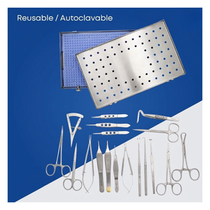 Kit Completo de 19 Piezas para Blefaroplastia, Instrumentos Quirúrgicos Oftálmicos Manuales de Acero Inoxidable Alemán - Product Image 2