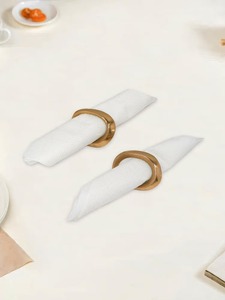 Juego de Anillos para Servilletas de Metal Clásico, Elegante Accesorio para Servilletas para Cenas Formales, Banquetes de Boda, Restaurantes y Hostelería - Product Image 4