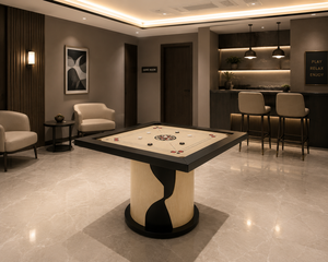 Bellini Luxury Carrom <b>Table</b> – Modern <b>Board</b> with Wooden Base <b>for</b> Home & Club Indoor Play - Product Image 3