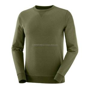Alta calidad 100% algodón hombres Color sólido manga larga prendas fábrica fabricación Pakistán sudaderas HoodiesDDP envío - Product Image 3