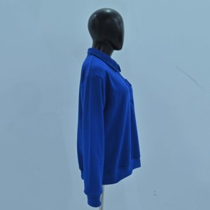 Camiseta de Rugby Oversize de Manga Larga para Mujer, de Alta Calidad Premium, Personalizada al por Mayor, Estilo Urbano, de Algodón Terry Sólido, a la Moda, OEM - Product Image 6