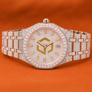 Luxury Stainless Steel Moissanite Diamond Iced Out <b>Watch</b> Men Women Fashion Wristwatch - Product Image 1