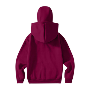 Sweat à capuche cagoule intégrale zippé pour homme en molleton 100% coton, hiver, épaules tombantes, masque facial intégral, impression numérique, anti-plis - Product Image 2