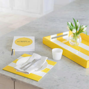 Napperon de table moderne décoratif en MDF laqué, motif labyrinthe abstrait, vente chaude, OEM ODM, couleur et taille personnalisées, vente en gros - Product Image 4