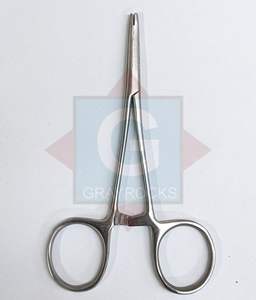 Pince hémostatique manuelle en acier de qualité supérieure pour tubes d'ancrage dermique de précision de 5 pouces, pour têtes dermiques de 3 mm, 4 mm, 5 mm, pour la chirurgie générale, CE - Product Image 2