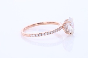 แหวนเพชร 1.5 กะรัต ทรงมาร์คีส์ ชุบแพลตตินั่มบนทองคำขาว 14k ได้รับการรับรองจาก IGI ดีไซน์คลาสสิกสำหรับทั้งชายและหญิง - Product Image 3