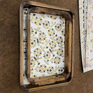 Bandeja de Servicio de Alimentos de Estilo Clásico y Lujoso, Creativa, de Tablero MDF, con Impresión de Adhesivo Esmaltado, para Hogar y Hotel, por Perfect Enterprises - Product Image 2