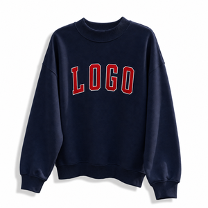 เสื้อสเวตเชิ้ตคอกลมสไตล์หรูหราแบบเรียบง่ายสำหรับแบรนด์แฟชั่น ผลิตแบบขายส่งและมีตัวเลือกสำหรับการผลิตแบบกำหนดเองและติดฉลากส่วนตัว - Product Image 4