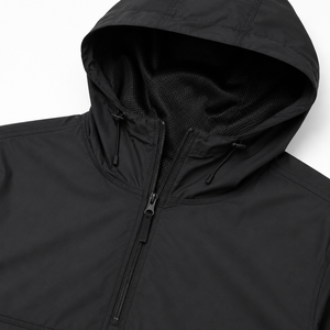 <b>Mens</b> Winter Relaxed Fit Lightweight Polyester Anorak <b>Jacket</b> Hooded <b>Half</b>-<b>Zip</b> Pullover Windbreaker ODM Shell Outdoor Casual - Product Image 6