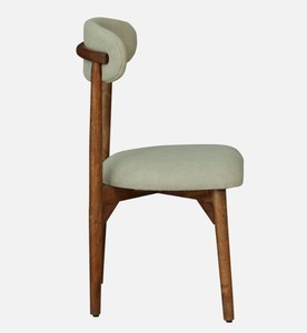 Modern Solid Wood <b>Dining</b> <b>Chair</b> Upholstered Velvet Seat and Curved Back Midcentury Design for Home <b>Dining</b> Use - Product Image 3