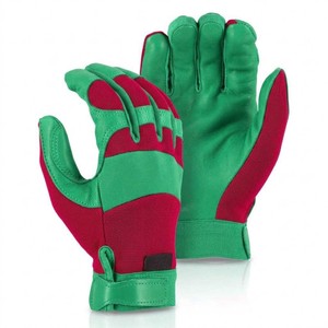 Gants de travail légers haute visibilité jaunes en cuir synthétique respirant avec paume en Spandex – Sécurité Europe 2026 - Product Image 6