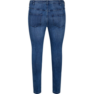 Pantalones Vaqueros Azul Claro para Mujer, Rotos, Casuales, Mezcla de Algodón y Elastano, Transpirables, Ecológicos, Tallas Grandes - Product Image 2