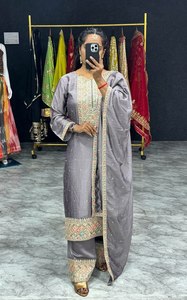 Wholesale Arica Gown Twill Silk <b>Kaftan</b> Dresses for <b>Women</b> Hand Block Printed Dress 2024 Collection - Product Image 2