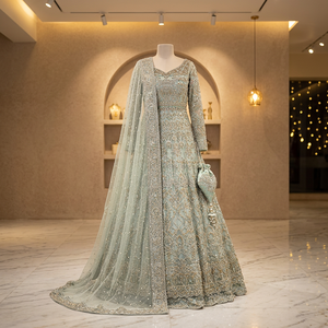 Modern Style Plus Size Bridal Maxi <b>Dress</b> Crystal Flowers Embroidery Breathable Fabric Customizable New Fashion A-Line for Women - Product Image 1