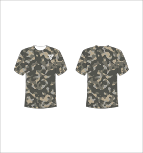 Camiseta de Manga Corta con Estampado de Camuflaje para Hombre, Cuello Redondo, Casual, Transpirable, Corte Regular, Diseño Estampado - Product Image 4